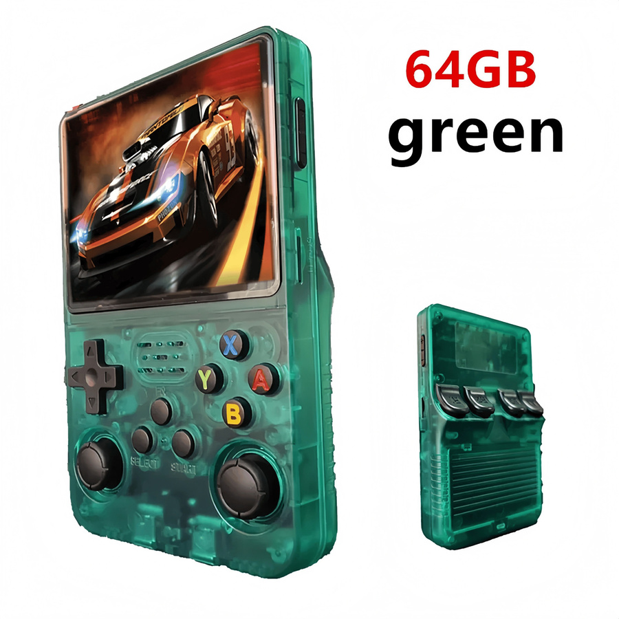 ZUIDID R36S Retro Handheld-Videospielkonsole in Grün mit 3,5-Zoll-IPS-Bildschirm und 128 GB Speicher - Bild 6