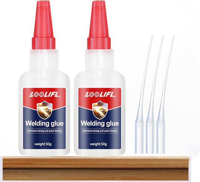 LOOLIFL Öl-Schweißklebstoff Transparent, Schnell trocknender Allzweckklebstoff für DIY und Basteln, 50 g - Bild 1