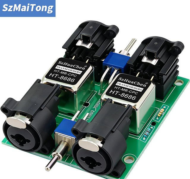 TITAK Audio-Rauschfilter Isolator mit 6,35 mm XLR und 3,5 mm Jack zur Beseitigung von Erdungsschleifen und Störsignalen - Bild 1