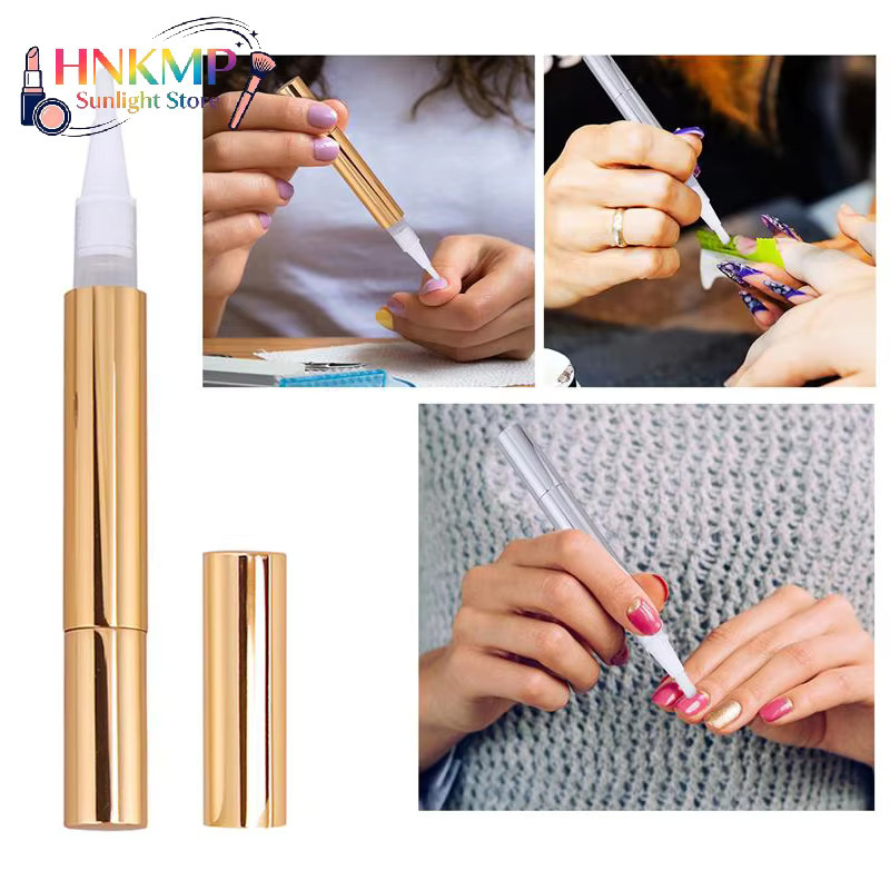 HNKMP Leerer Nagelhautölbehälter mit Pinsel, 3 ml, Glänzend - Bild 2