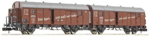 Fleischmann 6660033 N Leig-Wageneinheit 2 der DRG Gedeckter Güterwagen Glleh Dresden - Bild 1