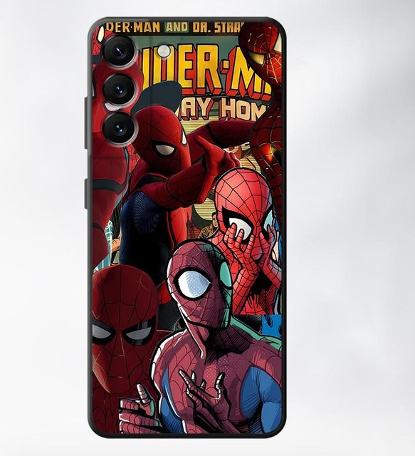 Handyhülle Case mit Marvel Spider Man Design für Samsung Galaxy A57 A55 A53 A52 A51 A37 A36 A35 A32 A26 A25 A24 A23 A22 Multicolour - Bild 1