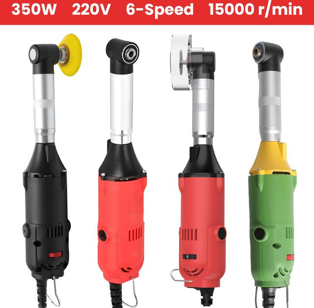 Elektrischer Winkelschleifer TKKEACE mit 6 Geschwindigkeitsstufen, 350W, 220V, 90 Grad Winkel für Schmuck, Zahnmedizin, Holzpolieren und Formenbearbeitung - Bild 1