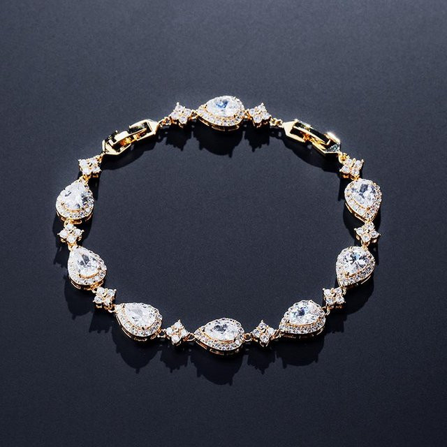 Armband, Silber, Zirkonia, Damen, gray - Bild 1