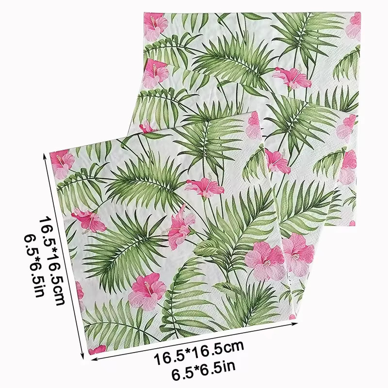 20 Stück GUANYAO 2-lagiges bedrucktes Seidenpapier mit Blumenmuster in Multicolour, 33 cm für Decoupage und besondere Anlässe - Bild 2