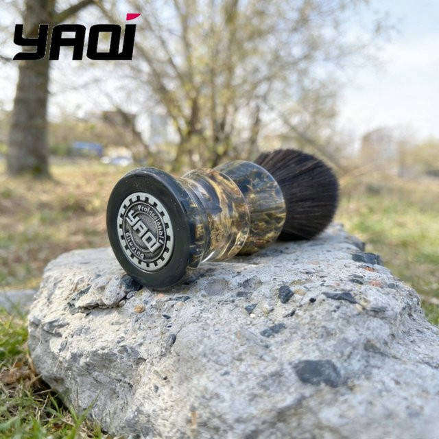 YAQI Deep Stones Rasierpinsel, Synthetisches Haar, 24mm - Bild 1
