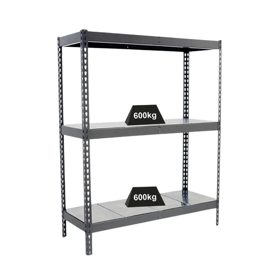 PROREGAL Schwerlastregal Metal Beast Three in Grau, H x B x T: 200 x 180 x 90 cm, Fachlast 600 kg - Bild 2
