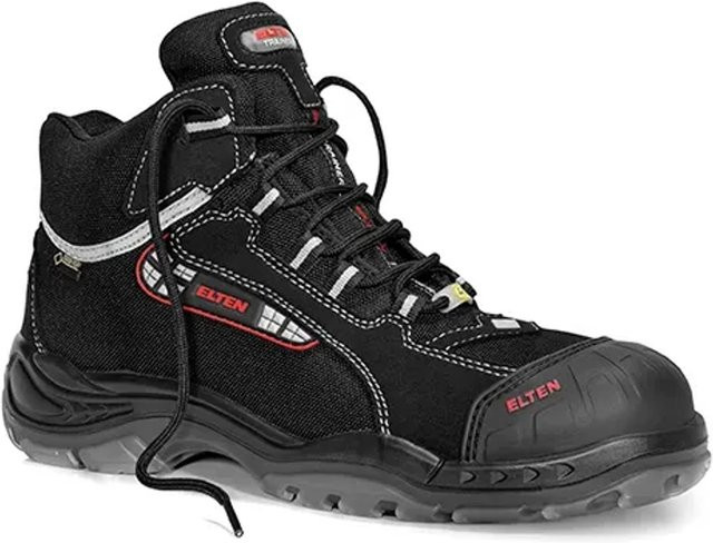 Elten Sicherheitsschnürstiefel Sander Pro GTX ESD S3 in Schwarz-Rot, Größe 44 - Bild 1