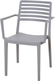 SIENA GARDEN Stapelsessel ALLEY aus glasfaserverstärktem Polypropylen in Taupe, B/T/H: 80 x 57 x 56 cm - Bild 1