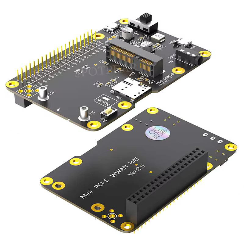 Spotpear Mini PCIe LTE Hut für Raspberry Pi 3G/4G/LTE, kompatibel mit Samsung Artik, Rock64 und Asus Tinker sowie Latte Panda - Bild 3