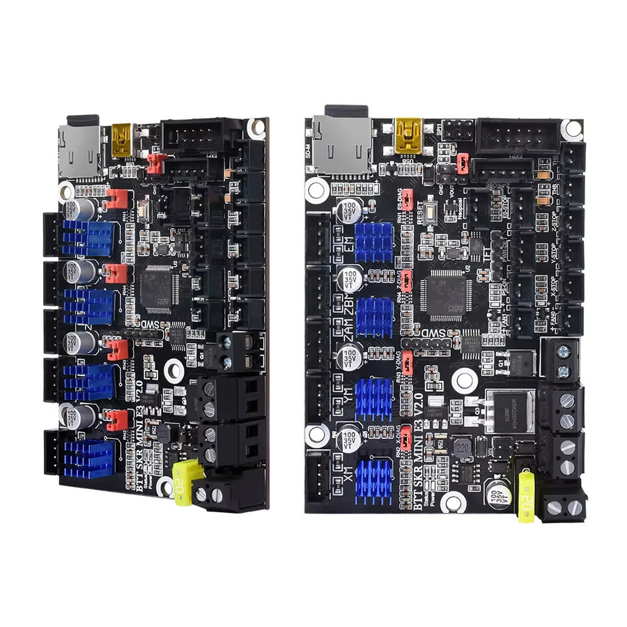 BIGTREETECH SKR MINI E3 V2.0 32Bit Motherboard mit Onboard TMC2209UART Upgrade für Ender3V2 CR10 Voron V0.1 3D-Drucker in Schwarz - Bild 2