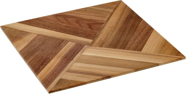 VEGA Servierbrett Carbo in Nussbaum, quadratisch, B/T/H: 23,1 x 23,1 x 1,8 cm - Bild 1