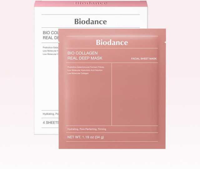 Biodance Bio-Kollagen Real Deep Maske, 4 x 34g, mit Kollagen, Hyaluronsäure, Niacinamid - Bild 1