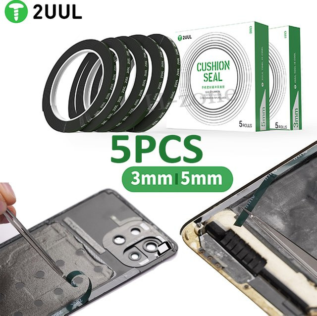 2UUL CS01 CS02 Doppelseitiges Schaumklebeband in Grün für iPhone, Tablet und elektrische Geräte zur Bildschirmrahmen-Reparatur, Dicke: 3 mm oder 5 mm - Bild 1