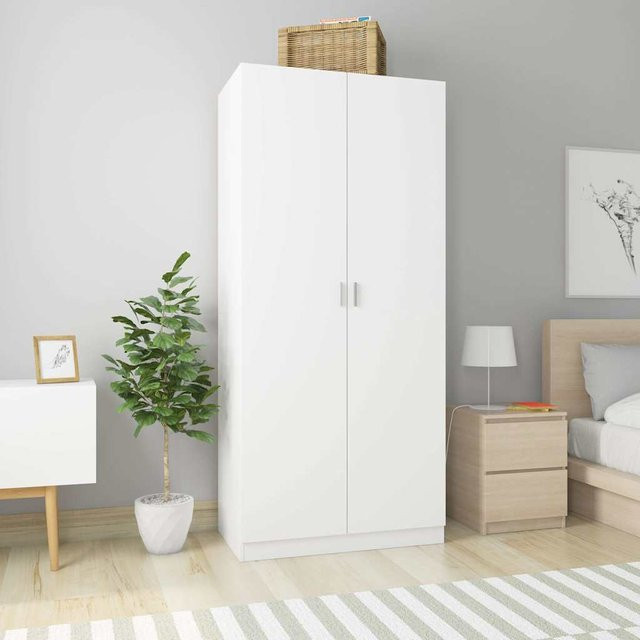 VIDAXL Kleiderschrank in Weiß und Orange mit mattem Finish, B/T/H: 90 x 52 x 200 cm - Bild 1