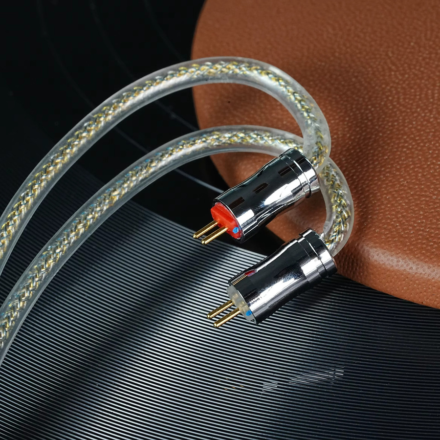 ivipQ-568 HiFi IEM-Kabel für In-Ear Kopfhörer in Gold mit MMCX oder 0,78 2PIN Anschluss kompatibel mit IE900 - Bild 2