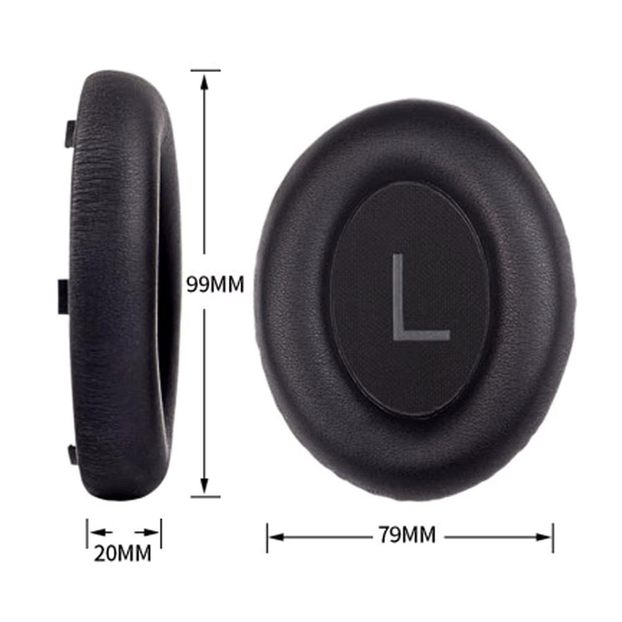 Bose Ersatz-Ohrpolster aus Schaumstoff und Leder für Bose 700 und NC700 Headset, Grau, 1 Paar - Bild 3
