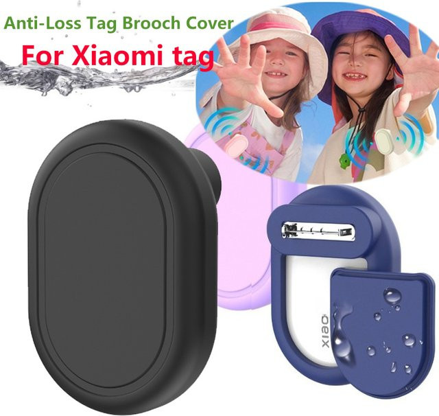 Silikonhülle für Xiaomi Tag mit verstecktem Pin-Halter als Rundumschutz in Pink oder Black - Bild 1