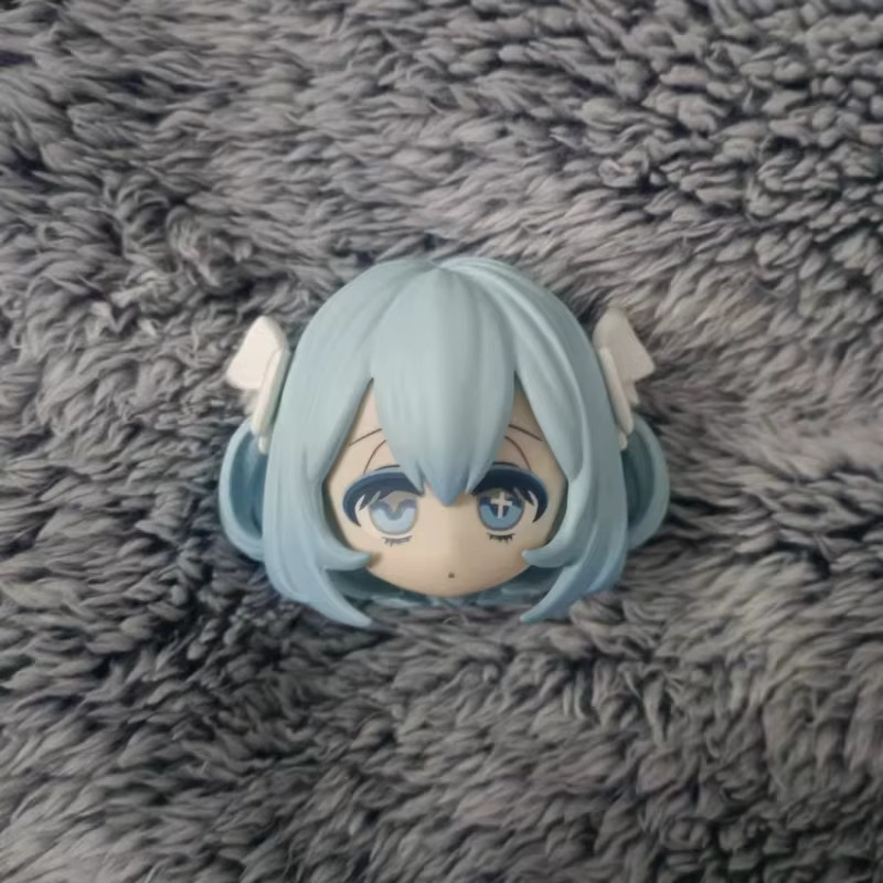 GSC OB11 BJD Kopfschale mit Make-up, DIY-Tonpuppe, Doppelzöpfe, Schleifen - Bild 2