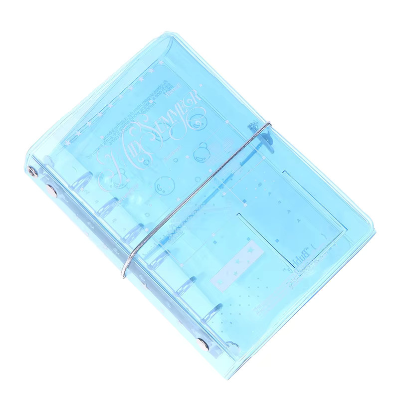 CHENJ Notizbuch Organizer A7 in Ozeanblau mit PVC-Einband und Trennseiten - Bild 4