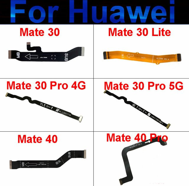 Motherboard Flex Kabel Ersatzteil für Huawei Mate 30 40 Pro 30 Lite 4G und Mate 30 Pro 5G in Schwarz - Bild 1