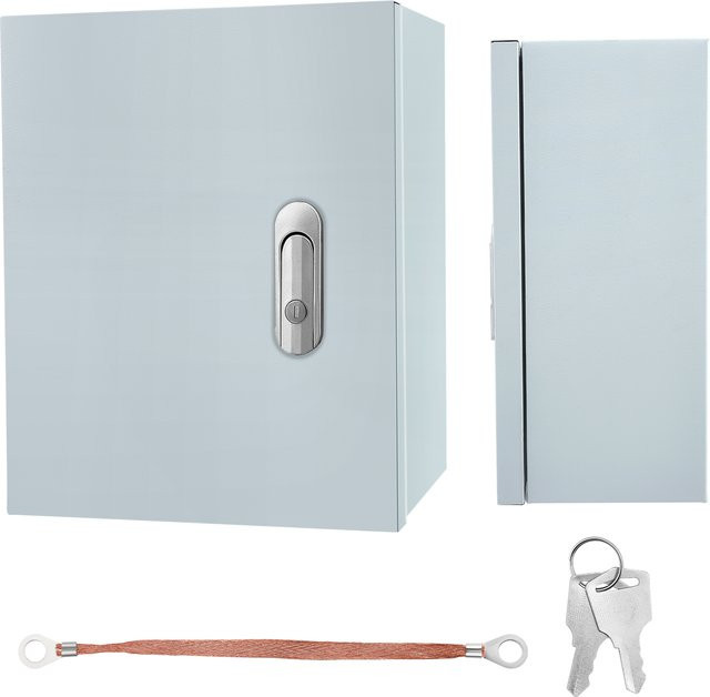 Wasserdichter Edelstahl-Steuerungsschrank als wandmontierter Verteilerkasten in Silber - Bild 1