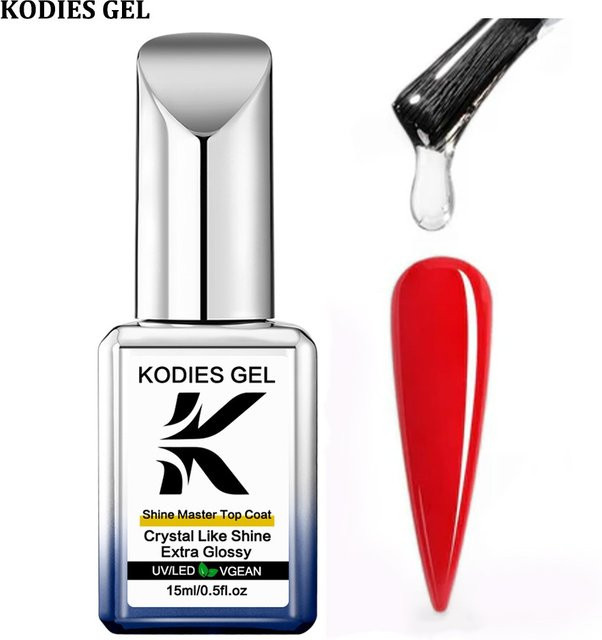 KODIES GEL Master Shine Top, UV Gel Top Coat, Glänzend - Bild 1