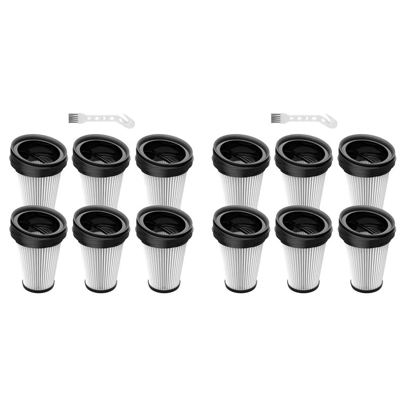ABBK 12er Pack Ersatzfilter für Grundig 2-in-1 Akku-Handstaubsauger in Blau und Weiß - Bild 5