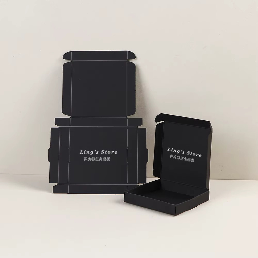 Personalisierte Schmuck Geschenkboxen aus braunem Kraftpapier für Hochzeit und Party - Bild 2