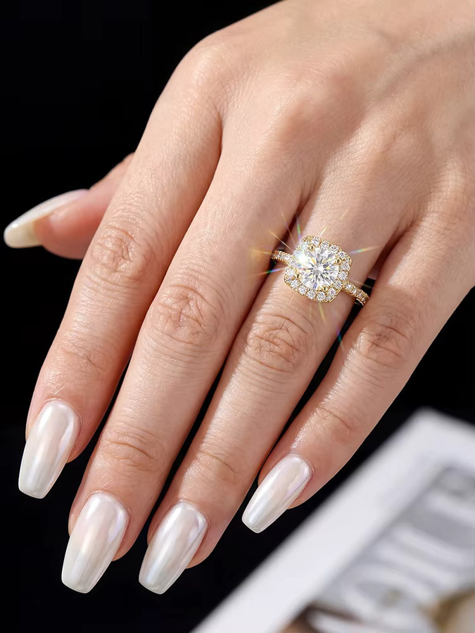 Stylever Verlobungsring, 925 Silber, Diamant, Damen - Bild 5