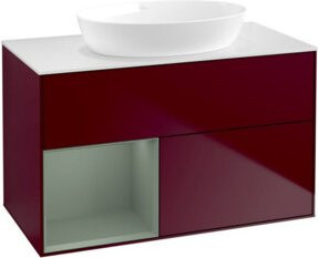 V&B Waschtischunterschrank Finion 100 in Weiß, lackiert, B/T/H: 100 x 50,1 x 50,1 cm - Bild 1