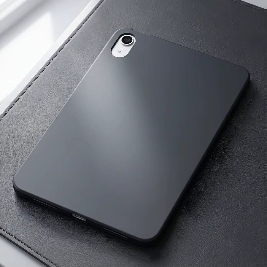 Weiche Silikon Schutzhülle für Apple iPad in Schwarz - Bild 2