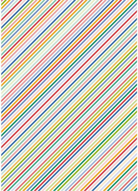 Rico Design Paper Patch Papier Streifen mehrfarbig B: 30 cm, H: 42 cm - Bild 1