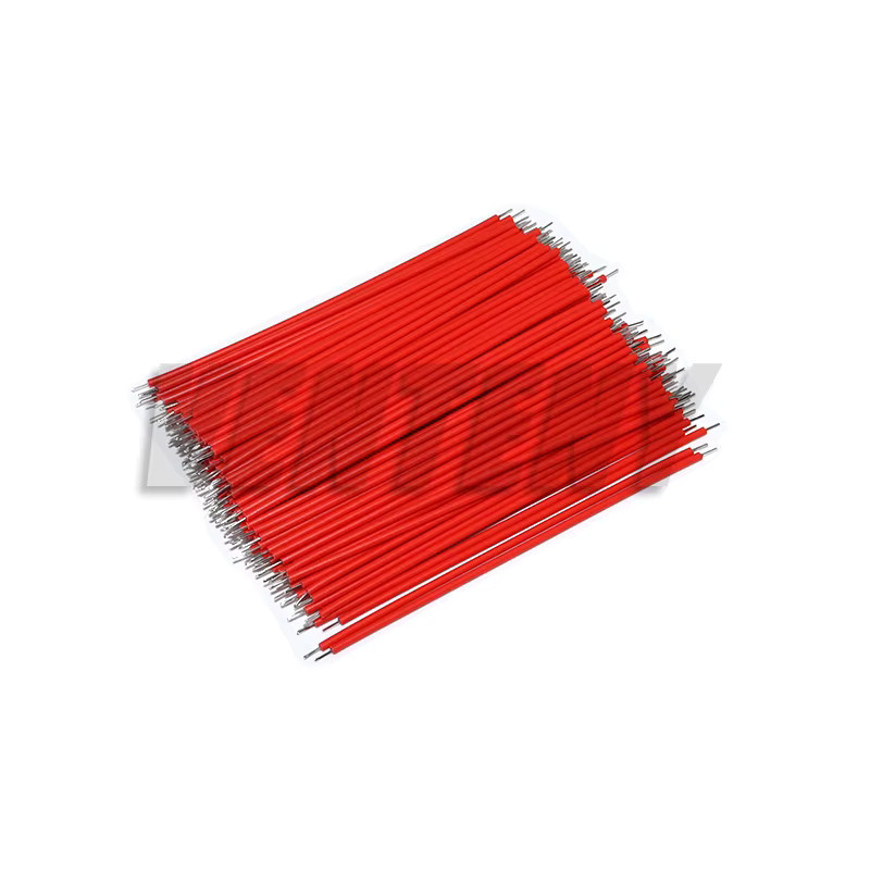 VENTENY Verzinnte Breadboard-Jumperkabel 24AWG in Gelb und Rot, Länge: 8 cm - Bild 1