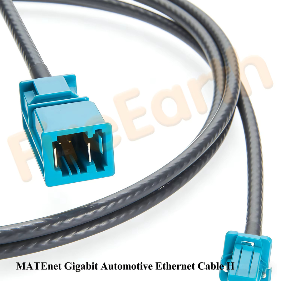 TE MATEnet Gigabit Automotive Ethernet Verlängerungskabel Stecker auf Buchse 2302461-9 auf 2302510-9 - Bild 2