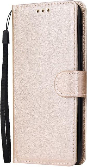 Huawei Y6s 2019 Leder-Flipcase Brieftasche Etui in Gold für JAT-LX3 JAT-L29 JAT-L41 - Bild 1