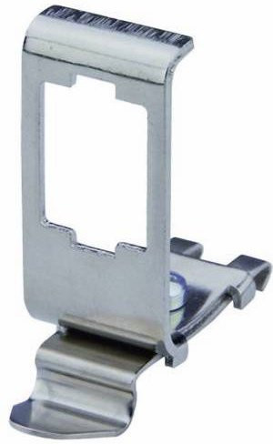 Telegärtner Hutschienenadapter aus Metall in Silber - Bild 1