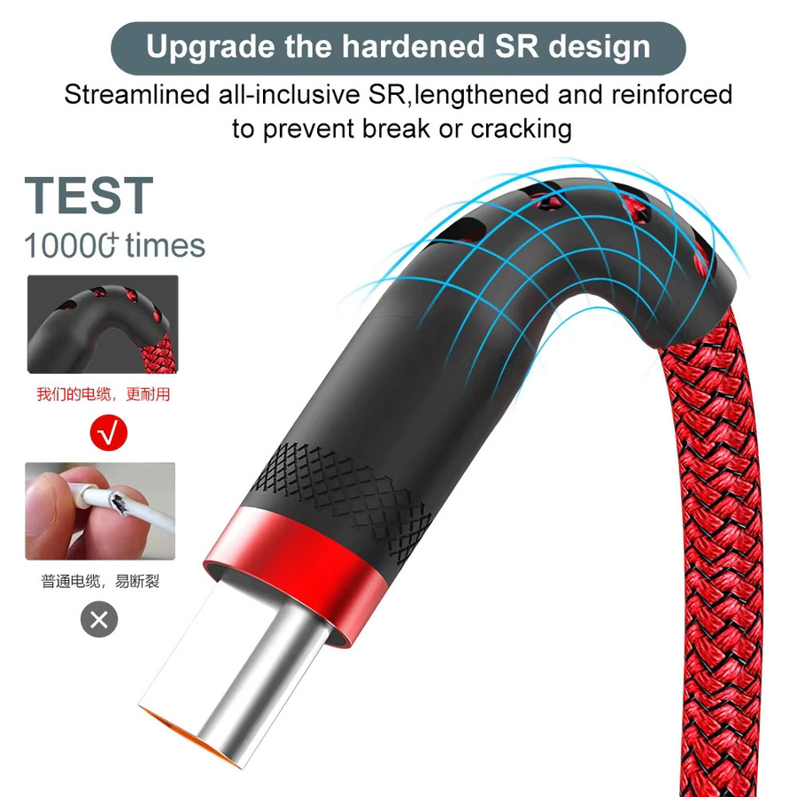 NNBILI USB Typ C Schnelllade-Verlängerungskabel für Android, Xiaomi, Redmi und Samsung - Bild 3