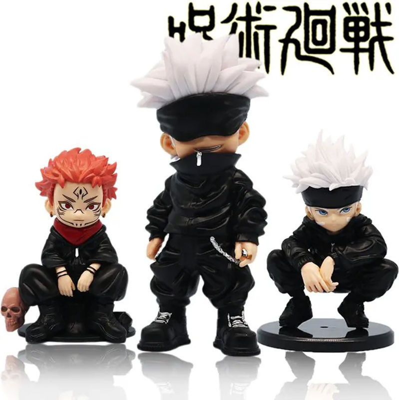 Bandai Jujutsu Kaisen Anime Figur Satoru Gojo Actionfigur aus Kunststoff in Schwarz - Bild 1