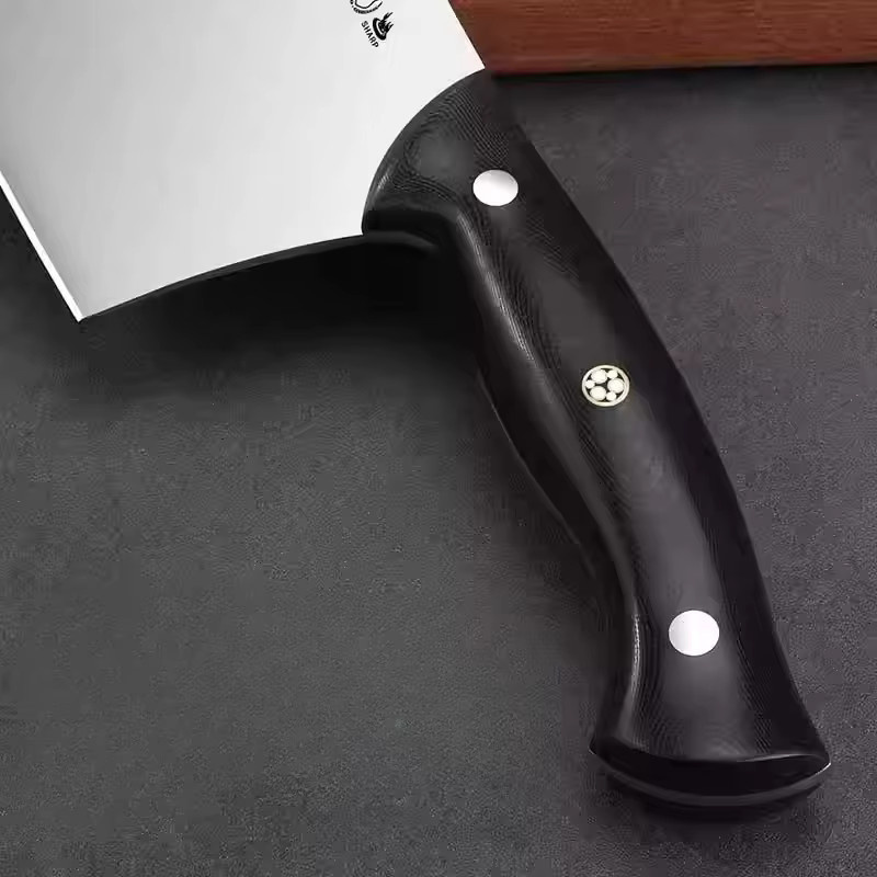 PLYS Knochenhackmesser in Silber mit Kunststoffgriff für den Heimgebrauch - Bild 3