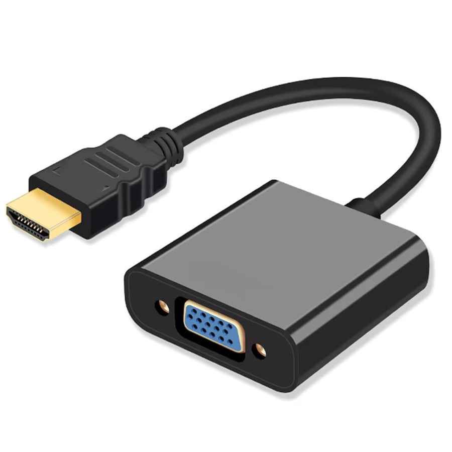 ZOUGOUGO HDMI auf VGA Adapter Digital zu Analog Konverter in Schwarz für PC, Laptop, Tablet und HDTV - Bild 5
