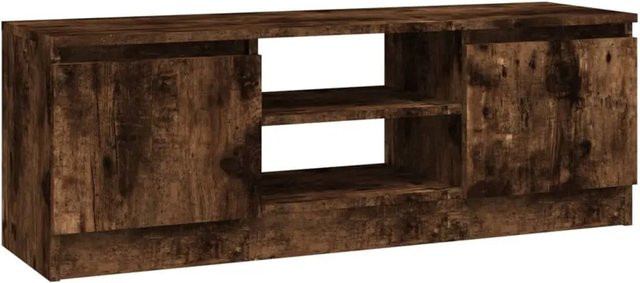 vidaXL TV-Schrank mit Tür in Räuchereiche, Braun, B/T/H: 102 x 30 x 36 cm - Bild 1