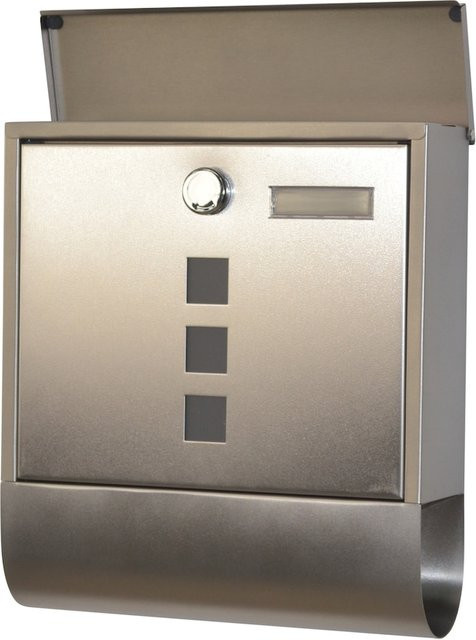 Briefkasten Toni von Möbel direkt online aus Stahl in Silber - Bild 1