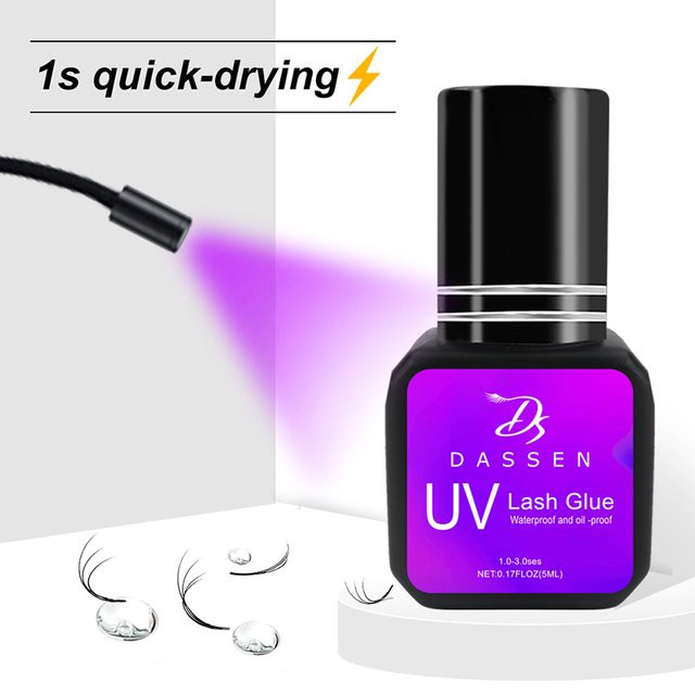 Dassen UV-Kleber für Wimpernverlängerung, 1 Sekunde schnelltrocknend - Bild 1