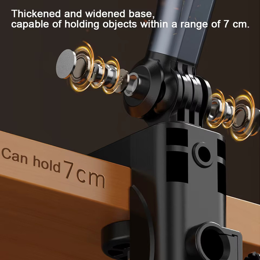 OUTMIX Magnetischer Tablet-Ständer Faltbarer iPad-Halter mit 360 Grad Drehung für Schreibtisch und Bett - Bild 4