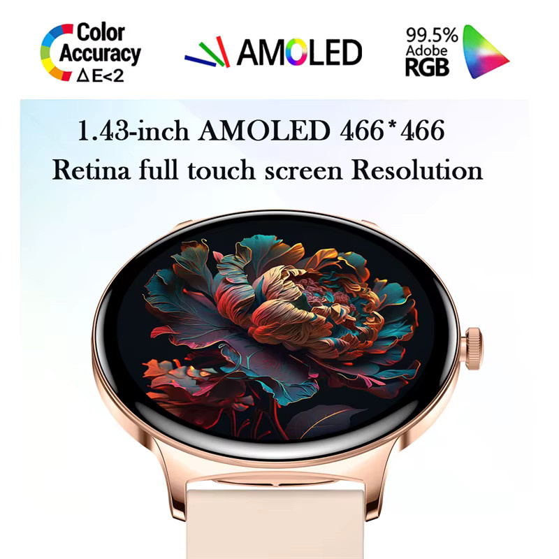Jooeniok Smartwatch, Gold, Milanaise, Damen - Bild 6