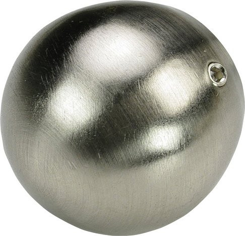 LIEDECO Endstück France Kugel aus Metall in Silber, Durchmesser: 20 mm - Bild 1