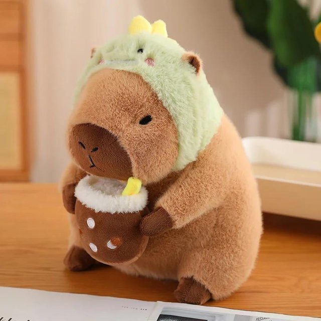 Yiran toy Capybara Plüschtier, Simulation Capybara Cosplay, 30cm - Bild 1
