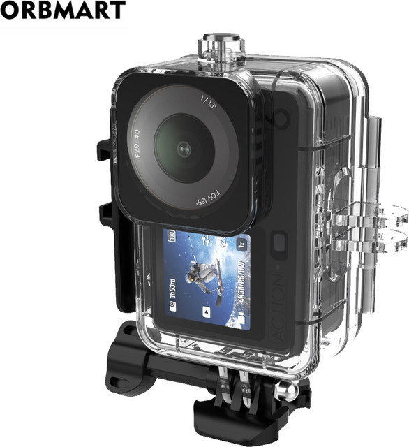 DJI Osmo Action 6 wasserdichtes Gehäuse mit vertikaler und horizontaler Montage sowie Kaltgarbe für Unterwasseraufnahmen bis 45 m, transparent - Bild 1