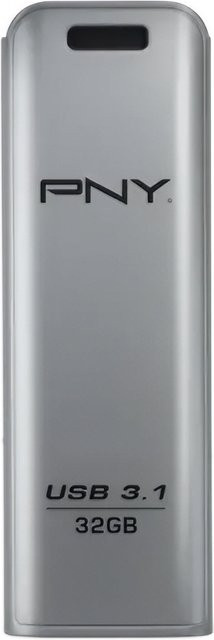 PNY Elite Steel USB-A 3.1 Flash Drive, 32 GB, Silber - Bild 1